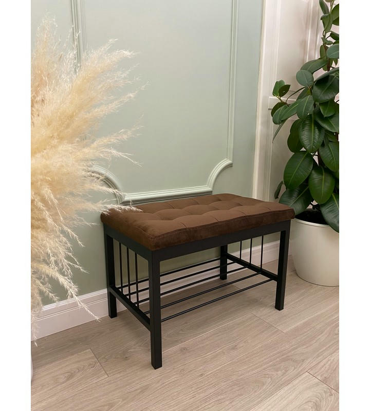 Банкетка Сканди-60 (коричневый/черный)