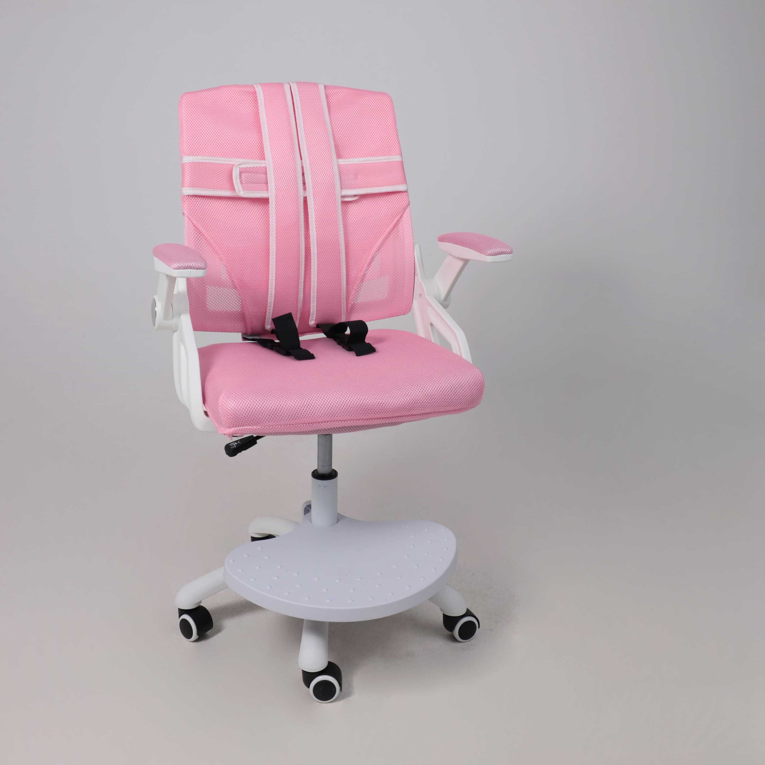 Кресло поворотное Moon, розовый, сетка