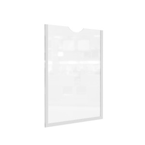 ШОЛДЕР А4 Карман для информации самоклеющийся белый (10 штук)