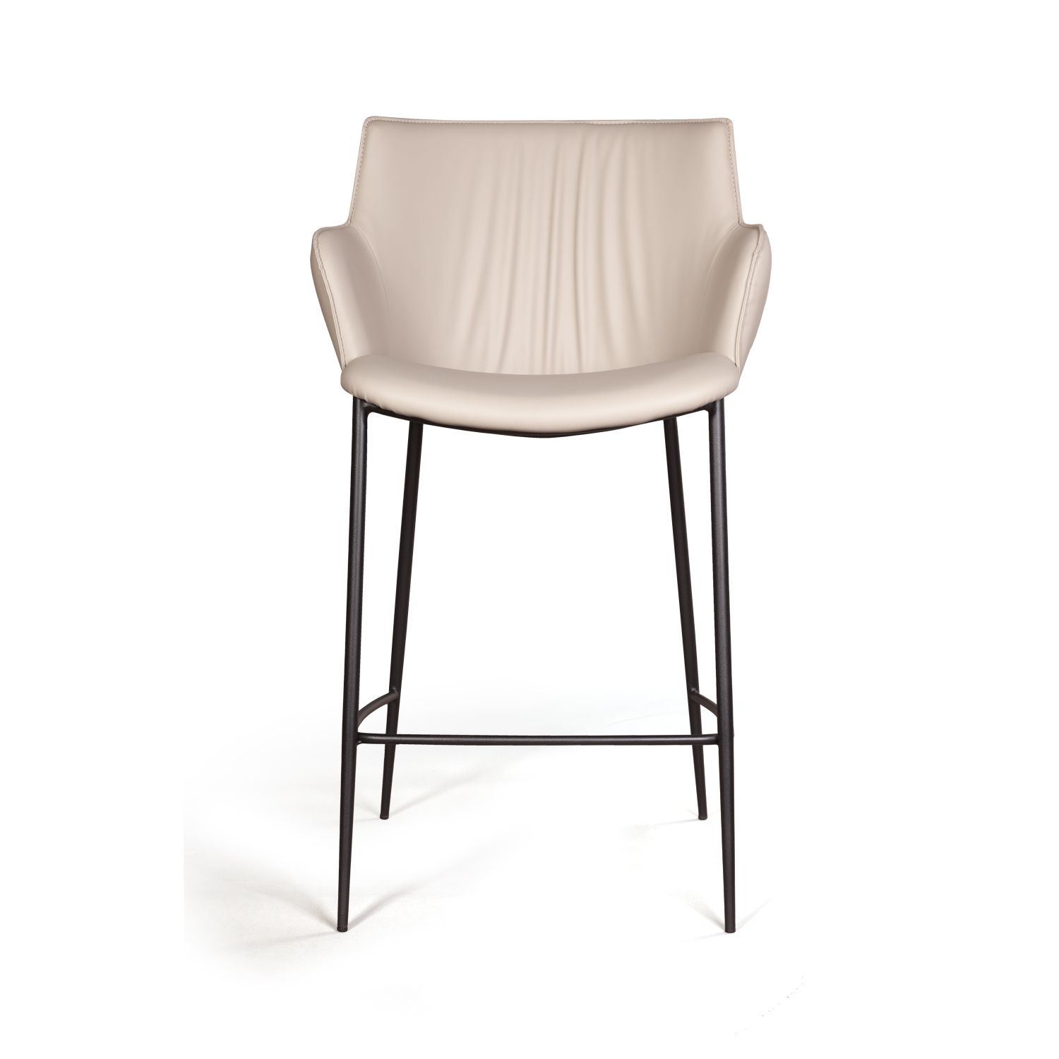 Стул полубарный Sofia, экокожа soft-touch, серый