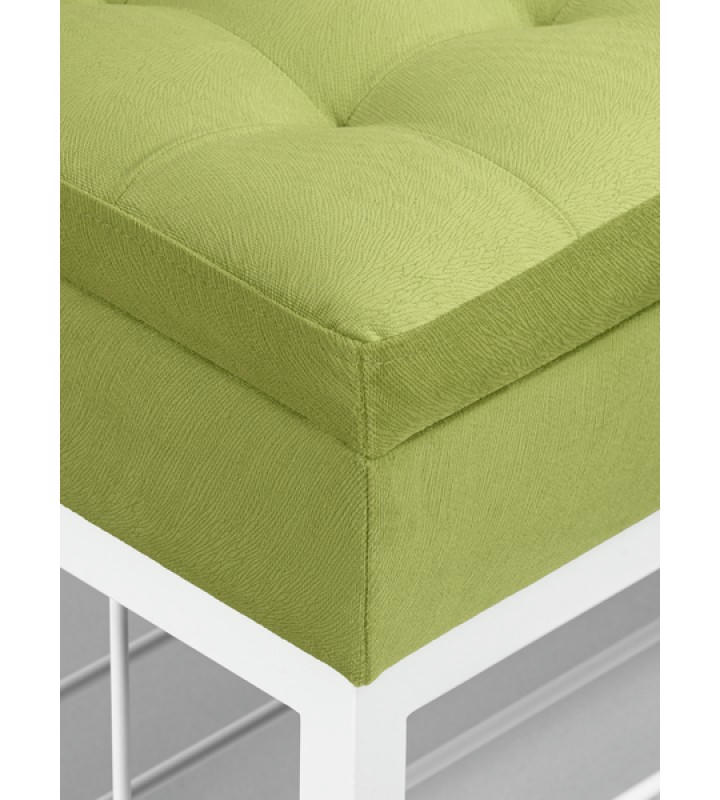 Банкетка Н-76 (белый/салатовый)