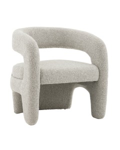 Кресло лаунж Bones серебристый