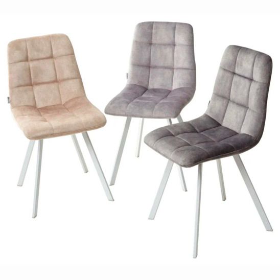 Стул CHILLI SQUARE, античный темно-серый, светлый каркас