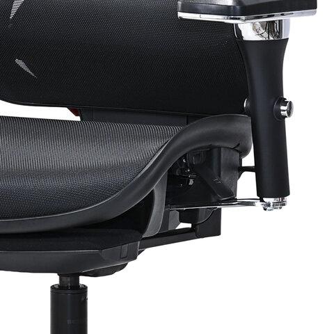 Кресло ATRONE (АТРОН) "Optimus ER-707", адаптивный механизм со слайдером, сетка, черный/красный, 532968