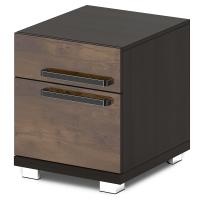 Тумба сервисная L-280 Graceцвет Дуб Линдберг темный и Tasso Nero