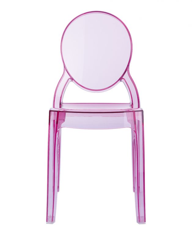 Стул прозрачный детский Baby Elizabeth розовый
