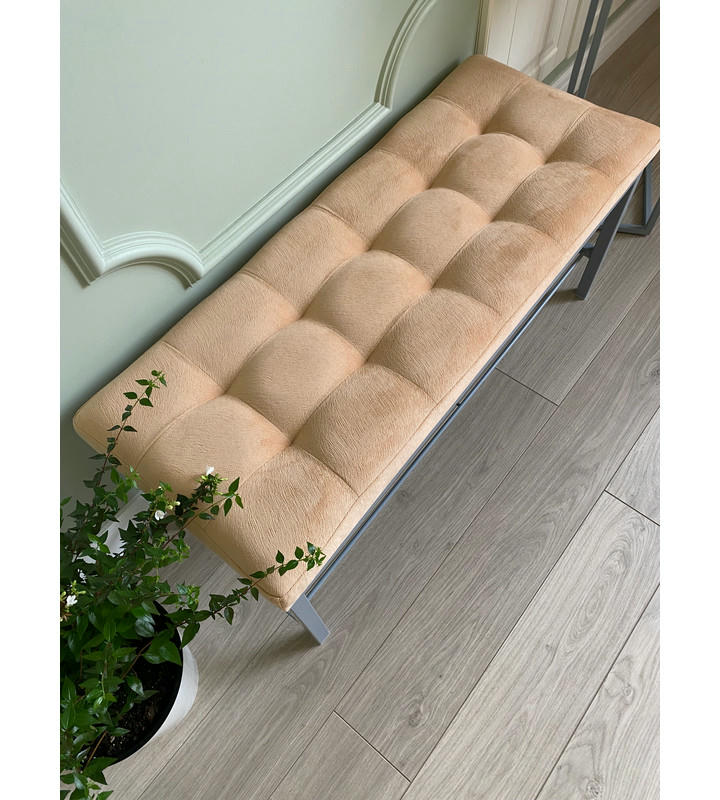 Банкетка Сканди-96-1 (персиковый/серый)