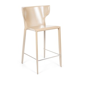 Стул полубарный Аустин, кожа бежевый
