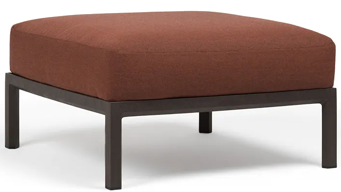 Пуф пластиковый с подушкой Maximo Pouf терра, корица