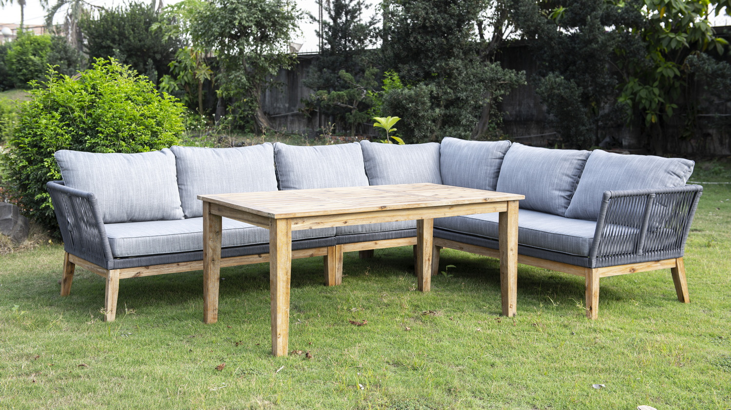 "Барселона" модуль диванный плетеный из роупа боковой правый