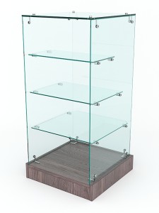 Торговый стеклянный прилавок "ИСТРА" №12 (без дверки)