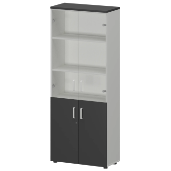 Шкаф Смарт СМШ-58ДС Тип2 Белый/Графит