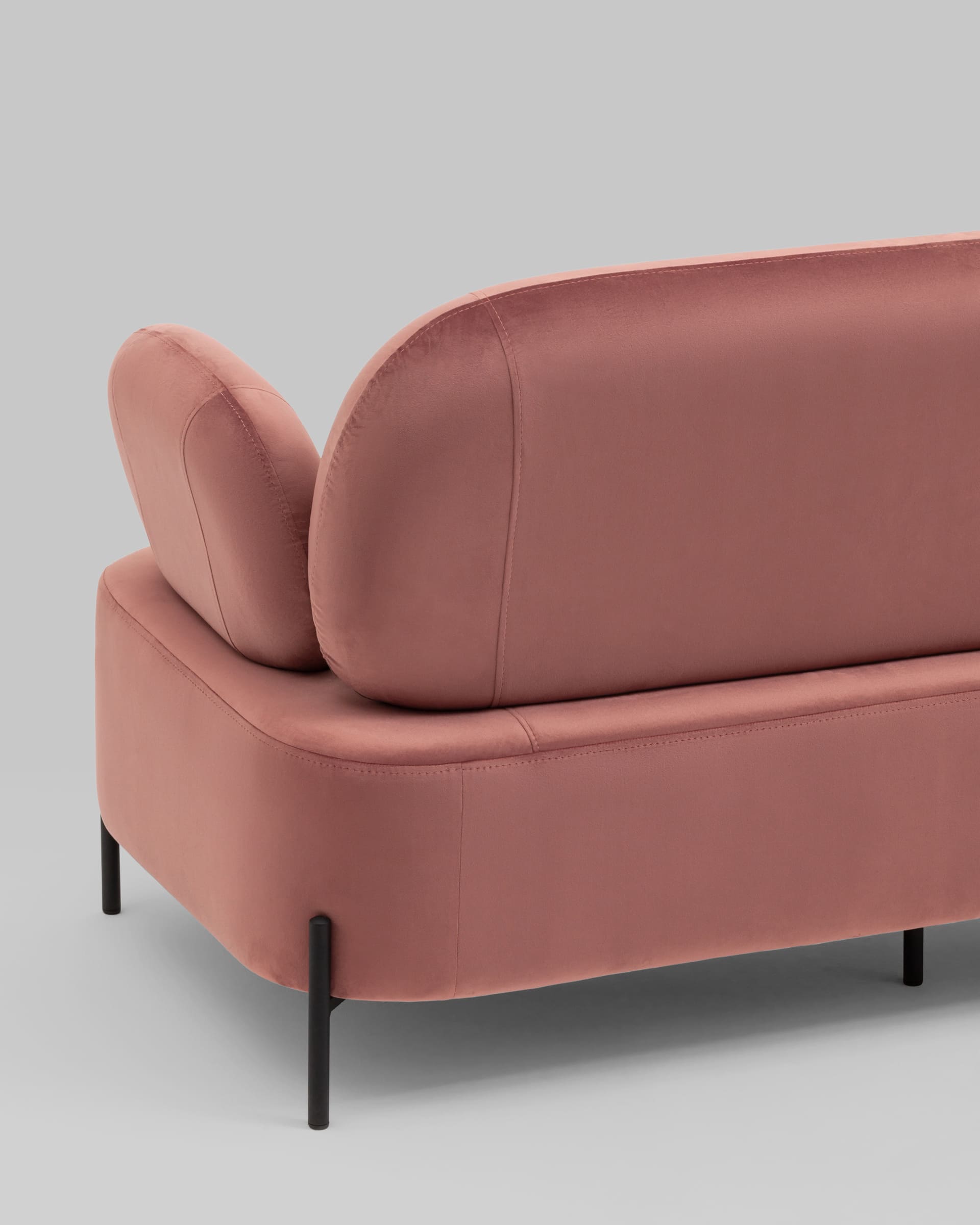 Диван Кэнди велюр пыльно-розовый