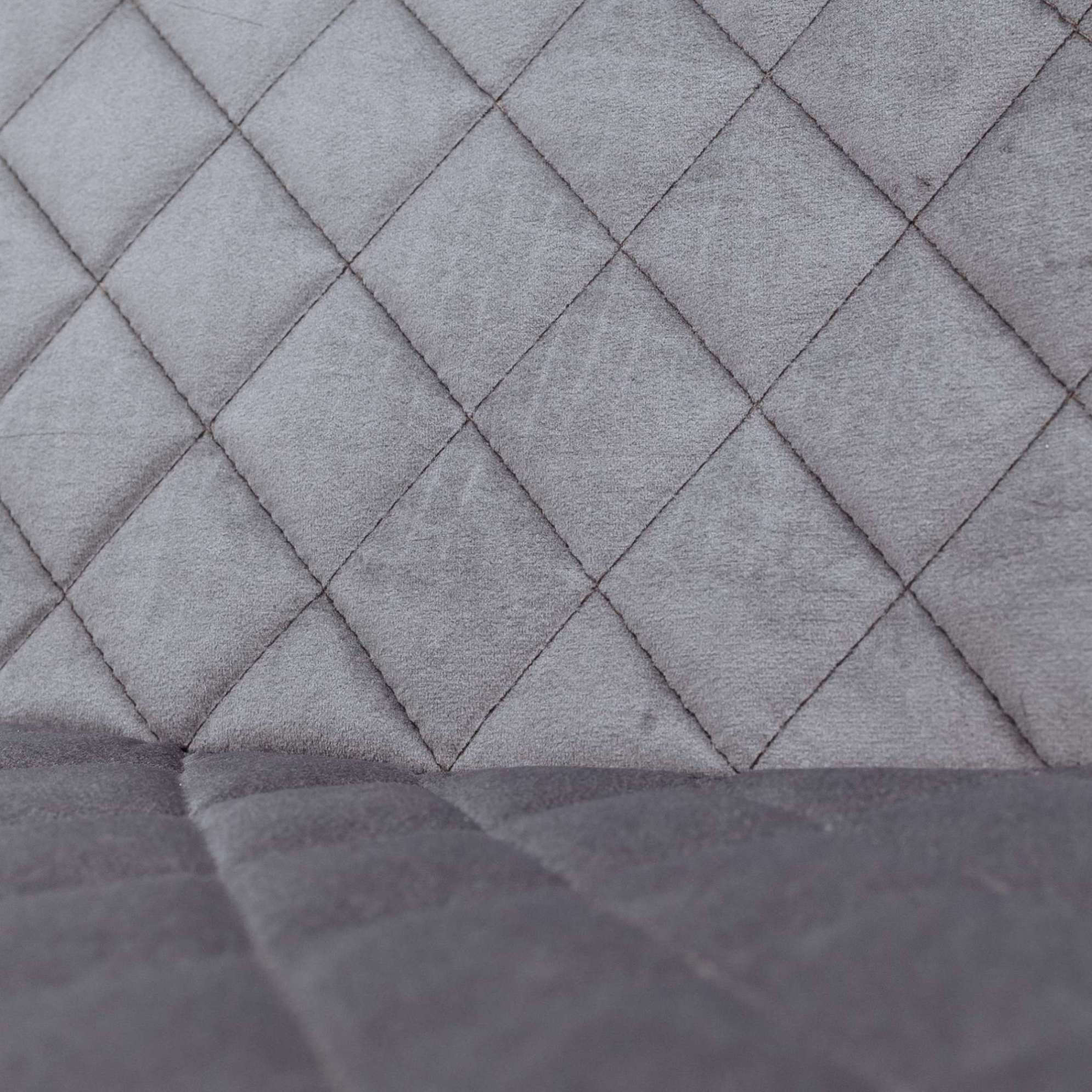 Стул барный Leros, серый, велюр