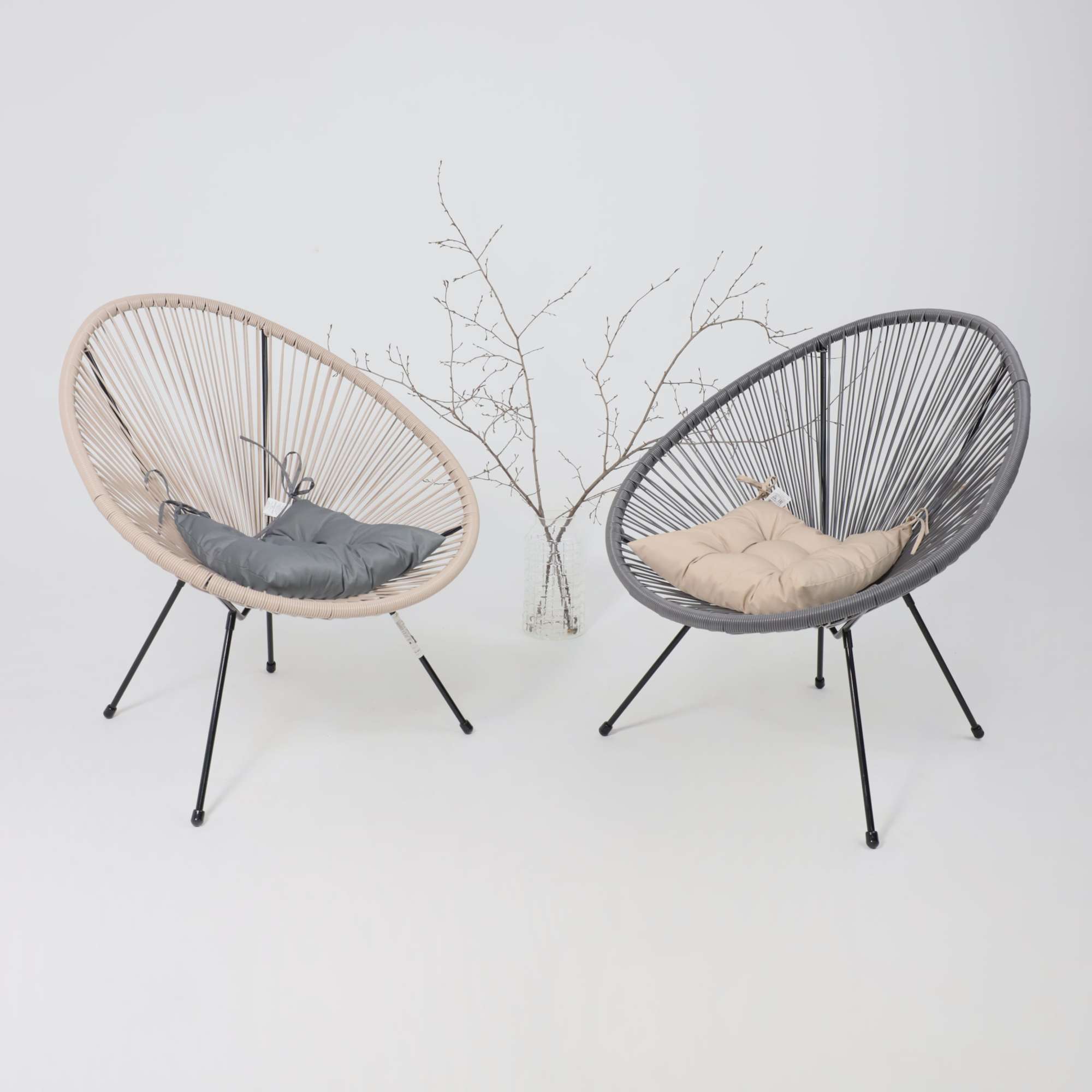 Кресло садовое RIMINI, иск. ротанг, серый