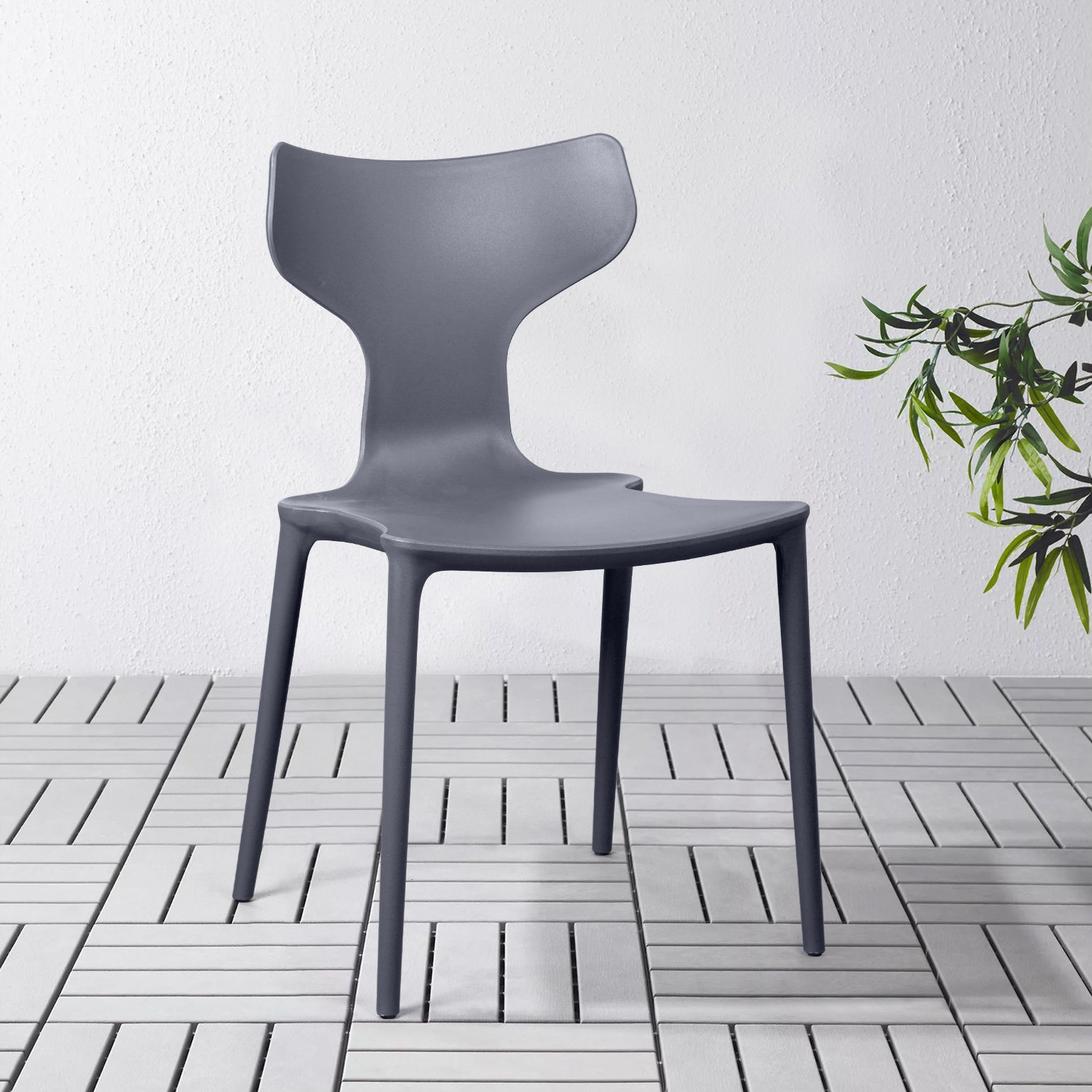 Стул Энзо, первичный пластик серый