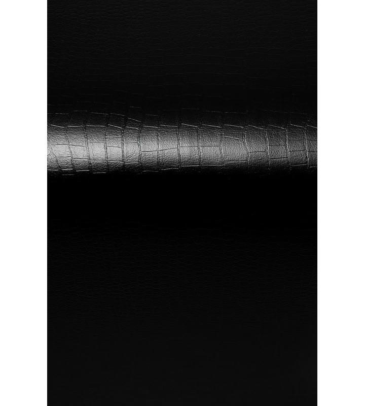 Пуфик Скай Кожа (черный крокодил)