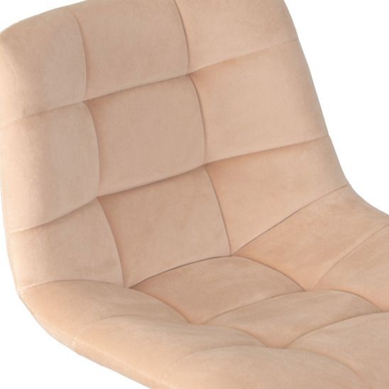 Барный стул Гардур, велюр бежевый