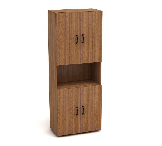 К4 Канц Шкаф высокий одна открполка (700х350х1830) (ШК31+ДК32х4)