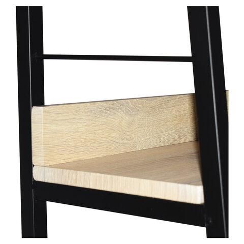 Стеллаж на металлокаркасе BRABIX "LOFT SH-003", 600х350х1500 мм, 5 полок, цвет дуб натуральный, 641236