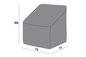 Защитный чехол на кресло Канны 71×74×69 см