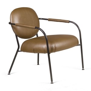 Лаунж кресло Эго, искусственная кожа, темно-коричневый