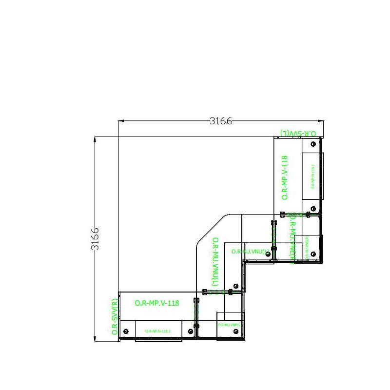 Стойка ресепшен комплект №35 O.R-K-35