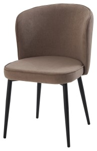 Стул МИЛАНО B5 Капучино, велюр / черный каркас,