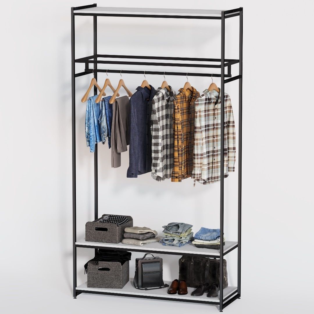 Стеллаж для одежды в стиле Лофт A22120-13