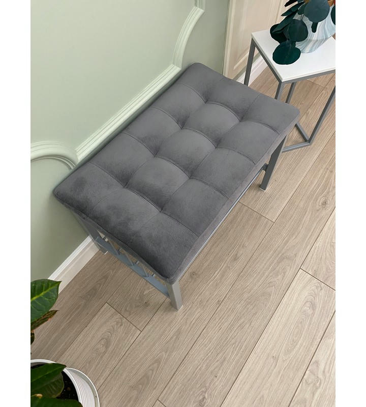 Банкетка Сканди-60 (серый/серый)