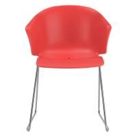 Кресло пластиковое Форта, красный
