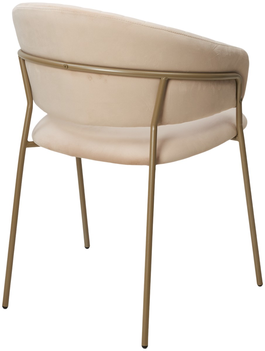 Стул ГЕММА, цвет H-06 Бежевый, велюр / шампань каркас
