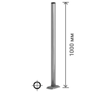 SW.050.100-1.NB \ Столбик без отверстий для муфт