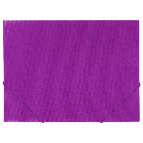 Папка на резинках А4 BRAUBERG PIXEL, фиолетовая, до 300 листов, 0,5 мм, 273042