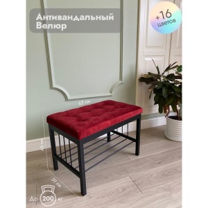 Банкетка Сканди-60 (красный/черный)