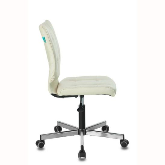Кресло CH-330M без подлокотников, бежевая экокожа