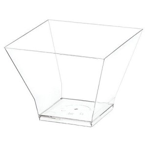 Креманка одноразовая 200 мл, пластиковая, "Средняя пагода", прозрачная, ВЗЛП, 5008П