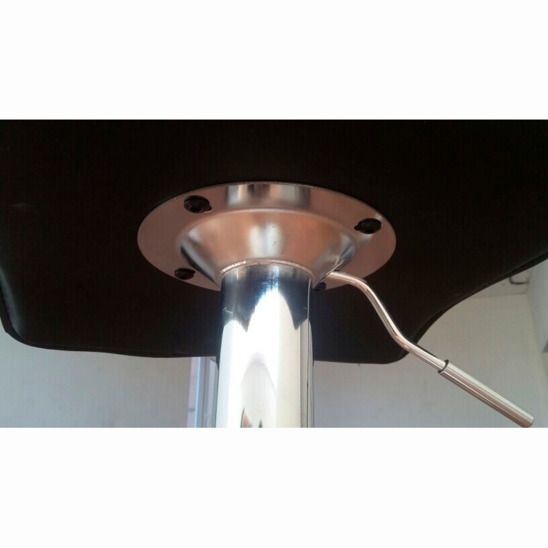 Барный стул Гвалиор, черный кожа