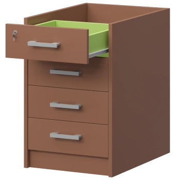 Каркас тумбы приставной Арго АТ2-07 Терракота