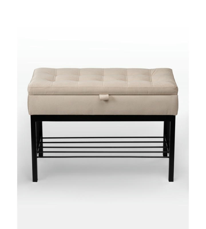 Банкетка Н-76 (черный/бежевый)