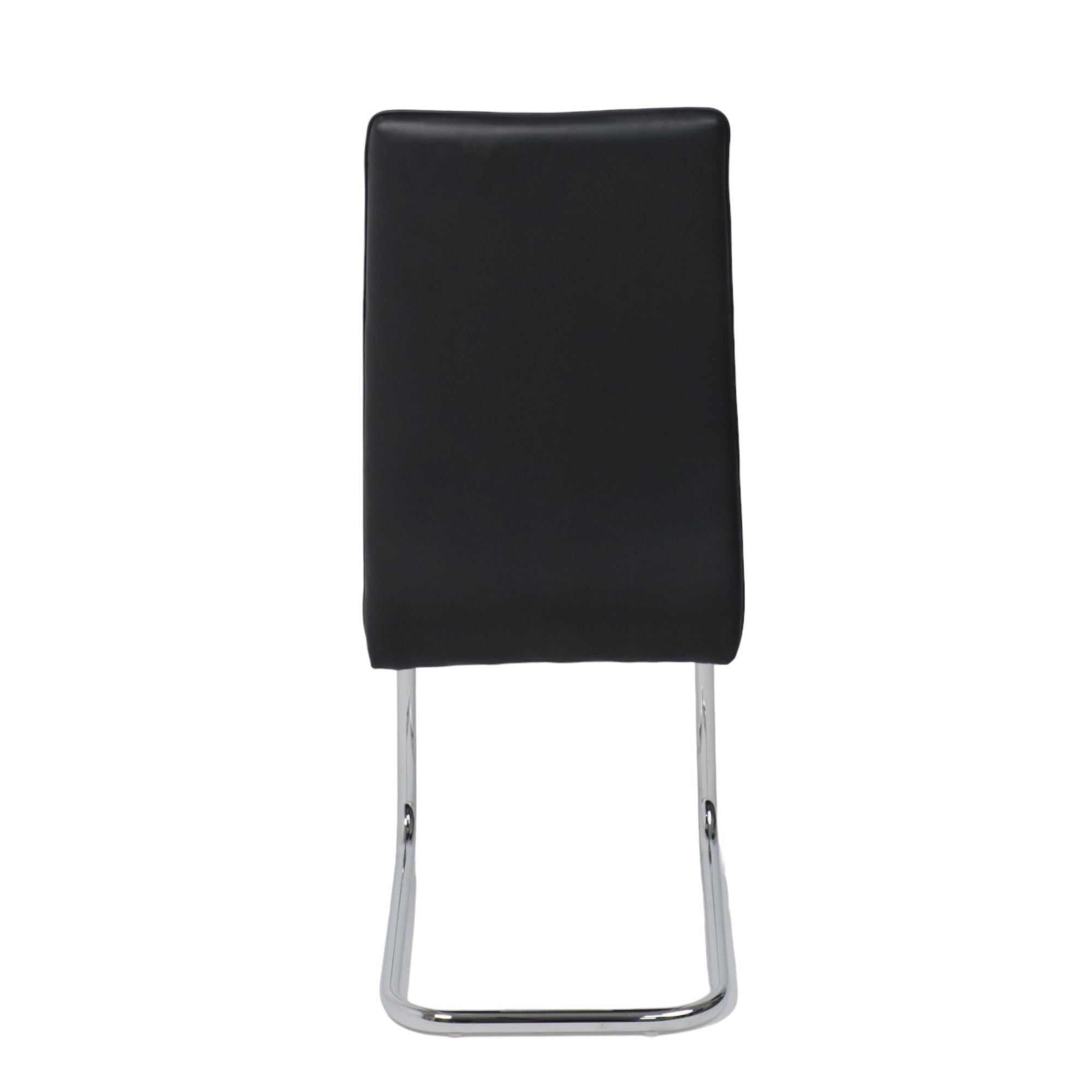 Стул Ronald, черный, экокожа