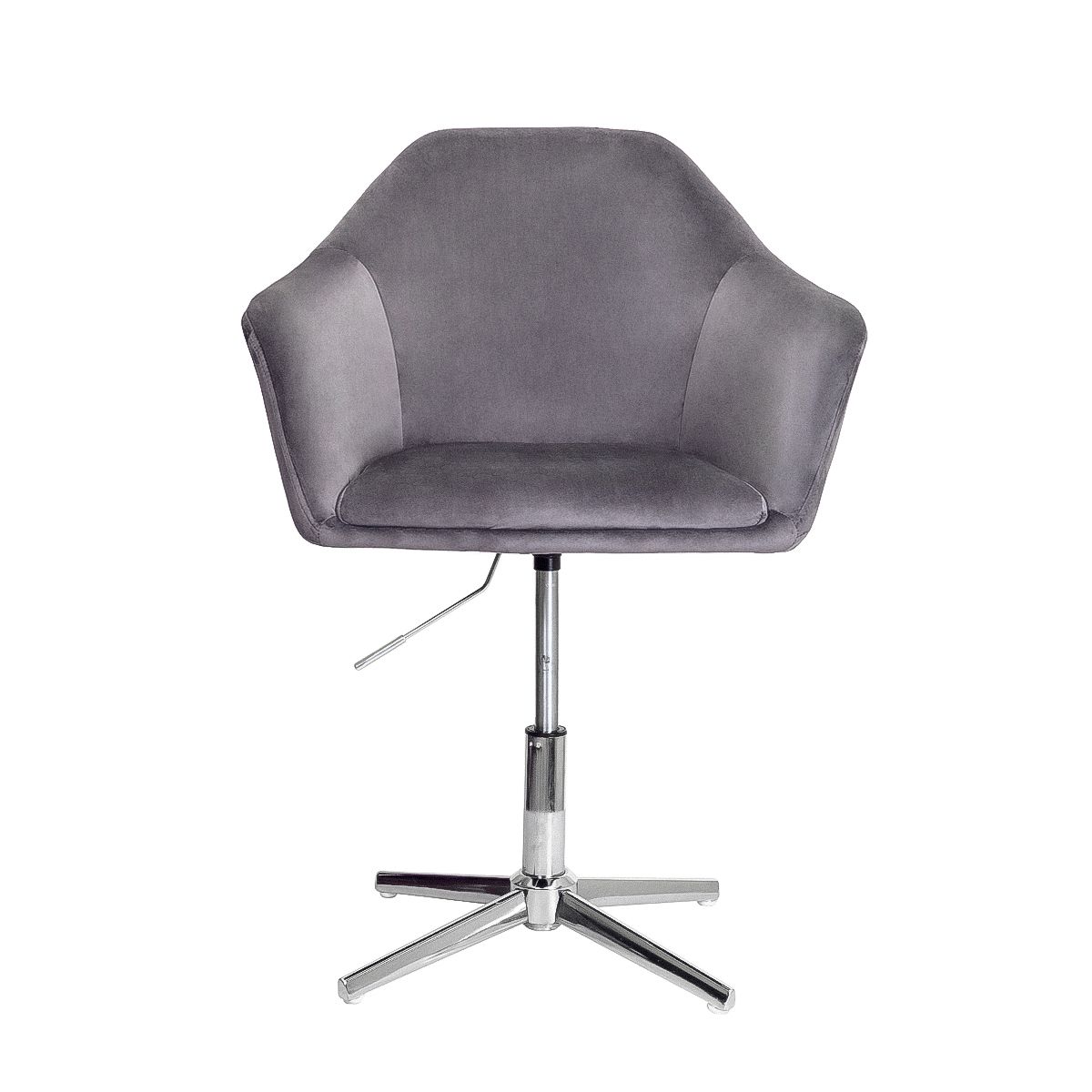 Кресло поворотное Dubai, темно-серый, велюр