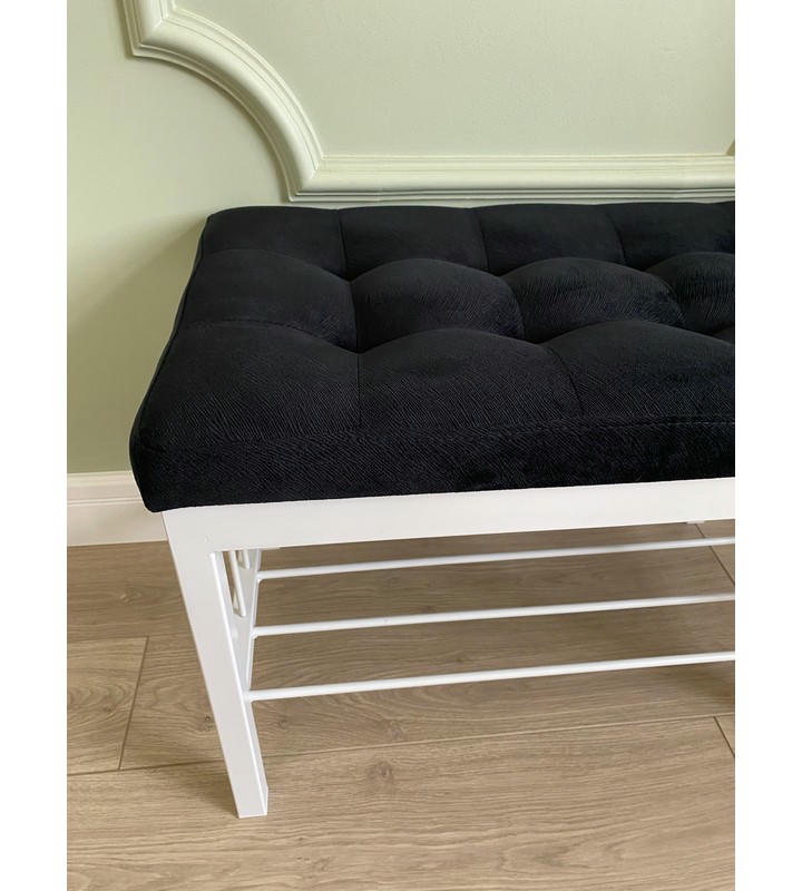 Банкетка Сканди-60 (черный/белый)