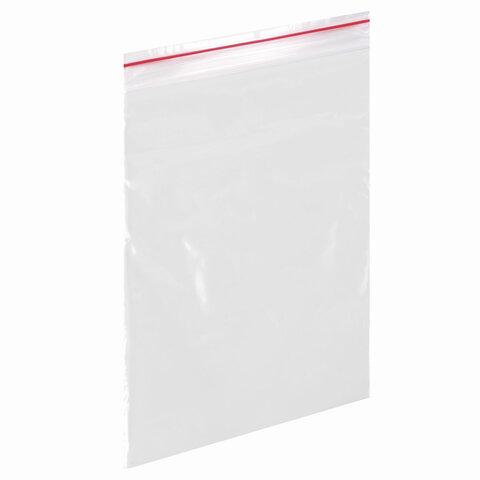 Пакеты с замком "зиплок" (гриппер), комплект 100 шт., 120х170 мм, ПВД, толщина 35 микрон, BRAUBERG, 606212