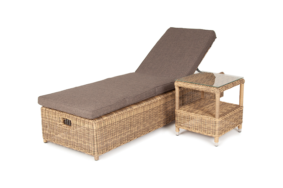 "Рим" комплект шезлонг со столиком