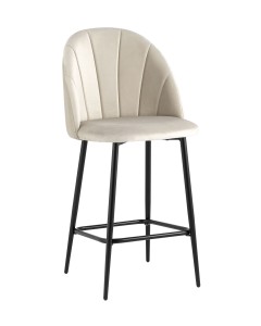 Стул полубарный Логан SN велюр бежевый