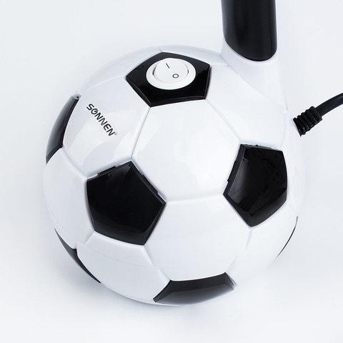 Настольная лампа / светильник SONNEN OU-503, на подставке, цоколь Е27, "Мяч", белый, 236675