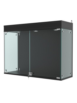 Витрина "АТРИУМ" настенная БЕЗ ПОЛОК №3А-3, Черный