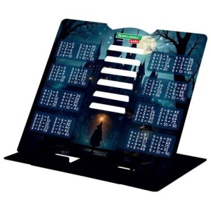Подставка для книг и учебников BRAUBERG KIDS mini "Magic" с таблицей умножения, регулируемый угол наклона, металлическая, 238977