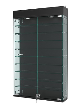 Витрина "АТРИУМ" настенная №2А-2, Черный